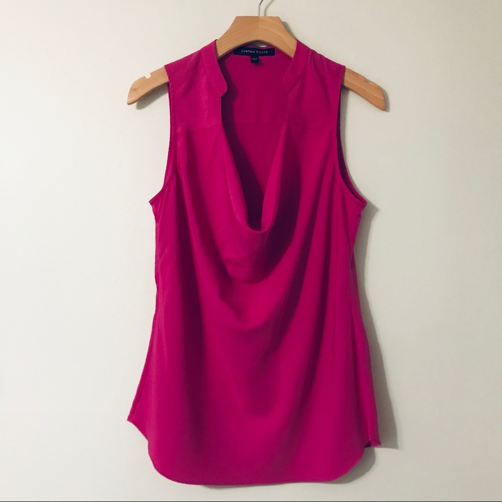Cynthia Steffe Cowl Sleeveless Top